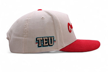 Limited Edition: TEU White & Red Corduroy